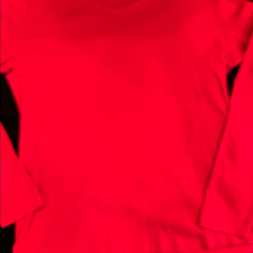Talbots cherry red, long sleeve T-shirt